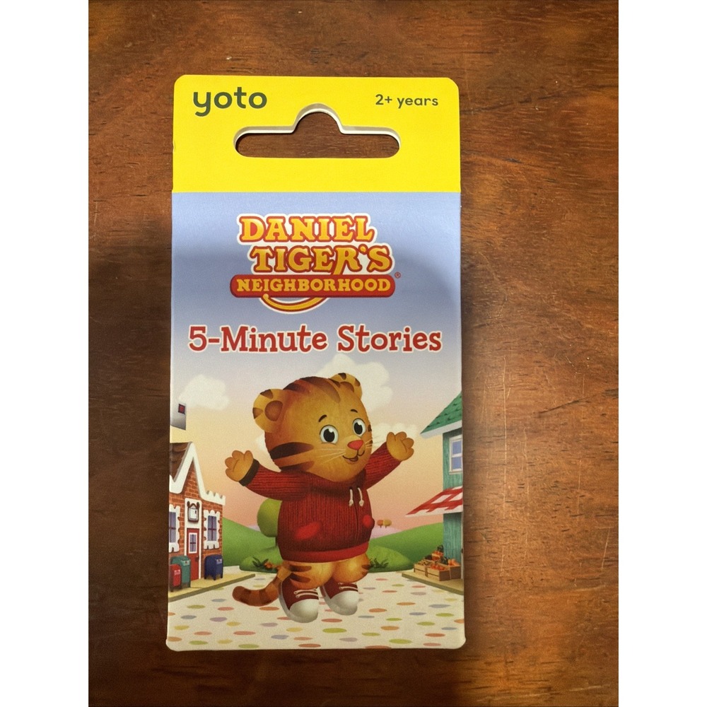 YOTO AUDIO CARD DANIEL TIGER'S NEIHGBORHOOD 5 MINUTE STORIES Kids 40 Min Run NEW